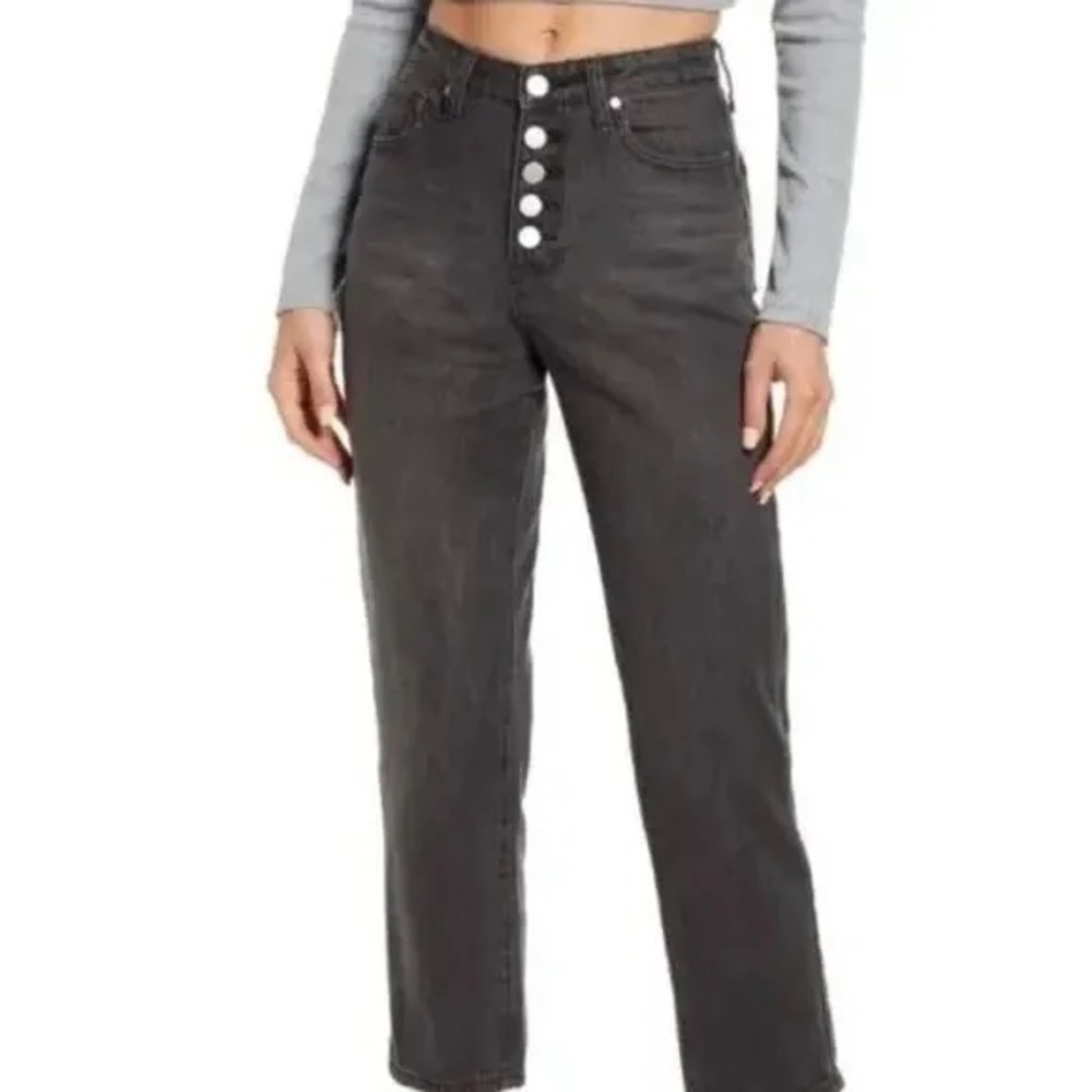 BP. High Rise Mom Jeans in Black